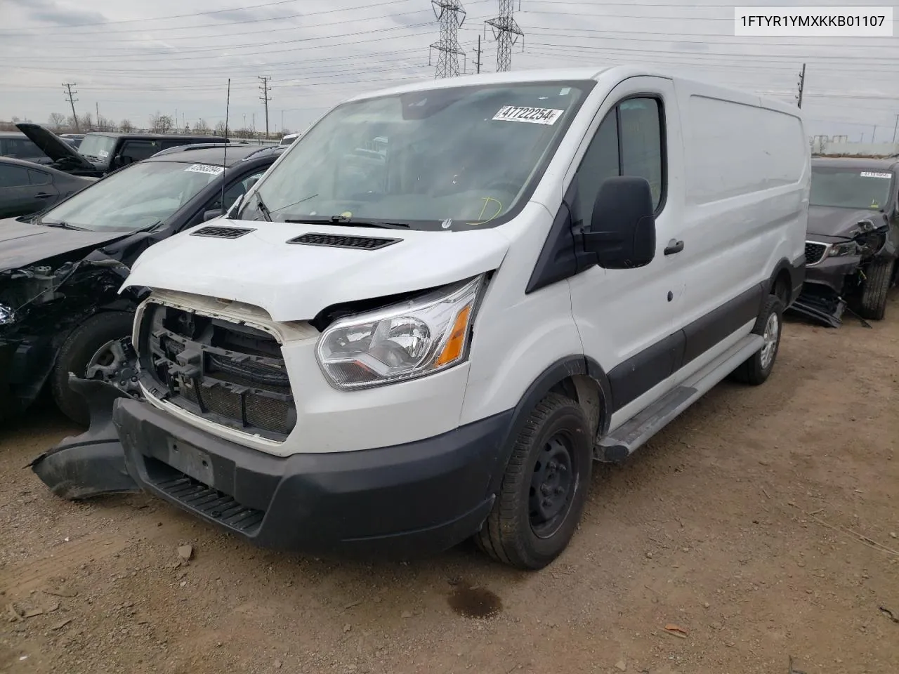 2019 Ford Transit T-250 VIN: 1FTYR1YMXKKB01107 Lot: 69694044