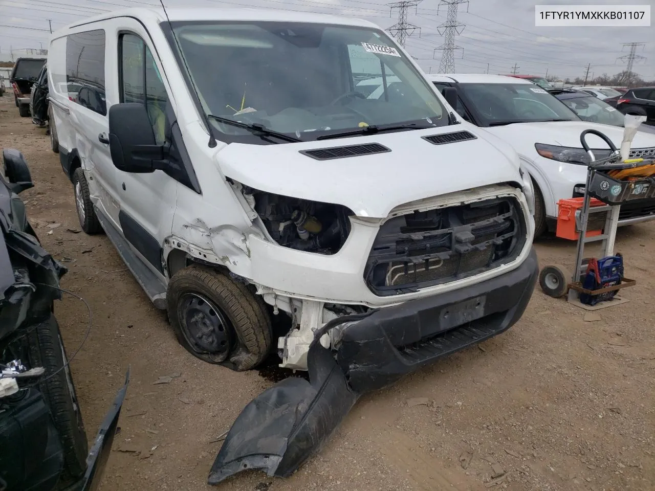 2019 Ford Transit T-250 VIN: 1FTYR1YMXKKB01107 Lot: 69694044