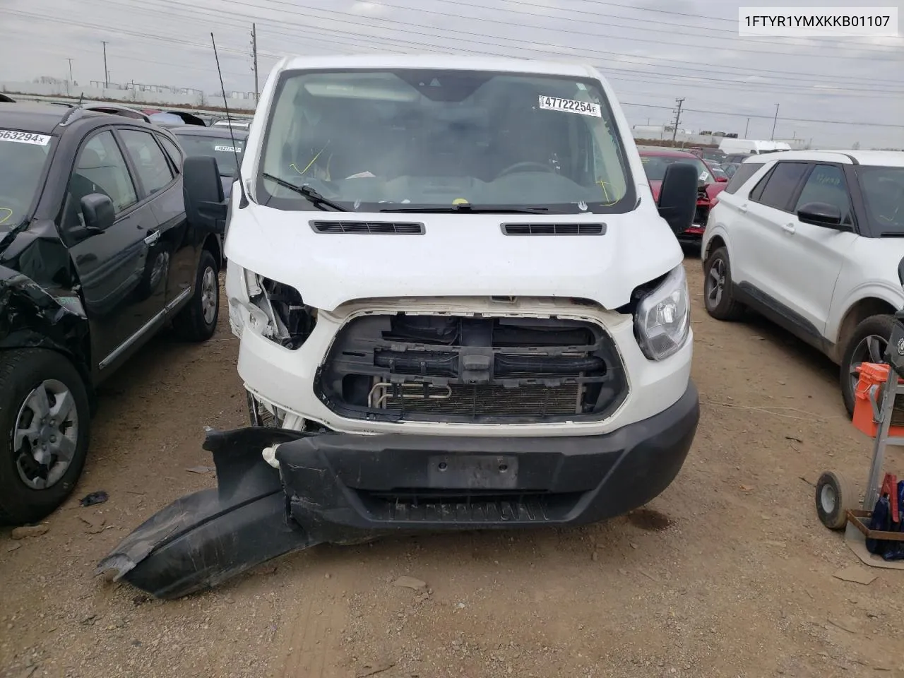 2019 Ford Transit T-250 VIN: 1FTYR1YMXKKB01107 Lot: 69694044