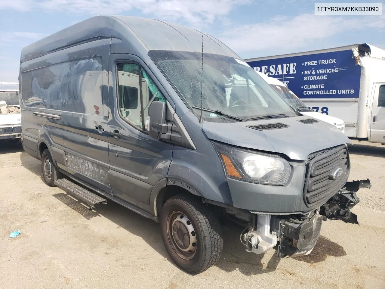 2019 Ford Transit T-250 VIN: 1FTYR3XM7KKB33090 Lot: 69856664