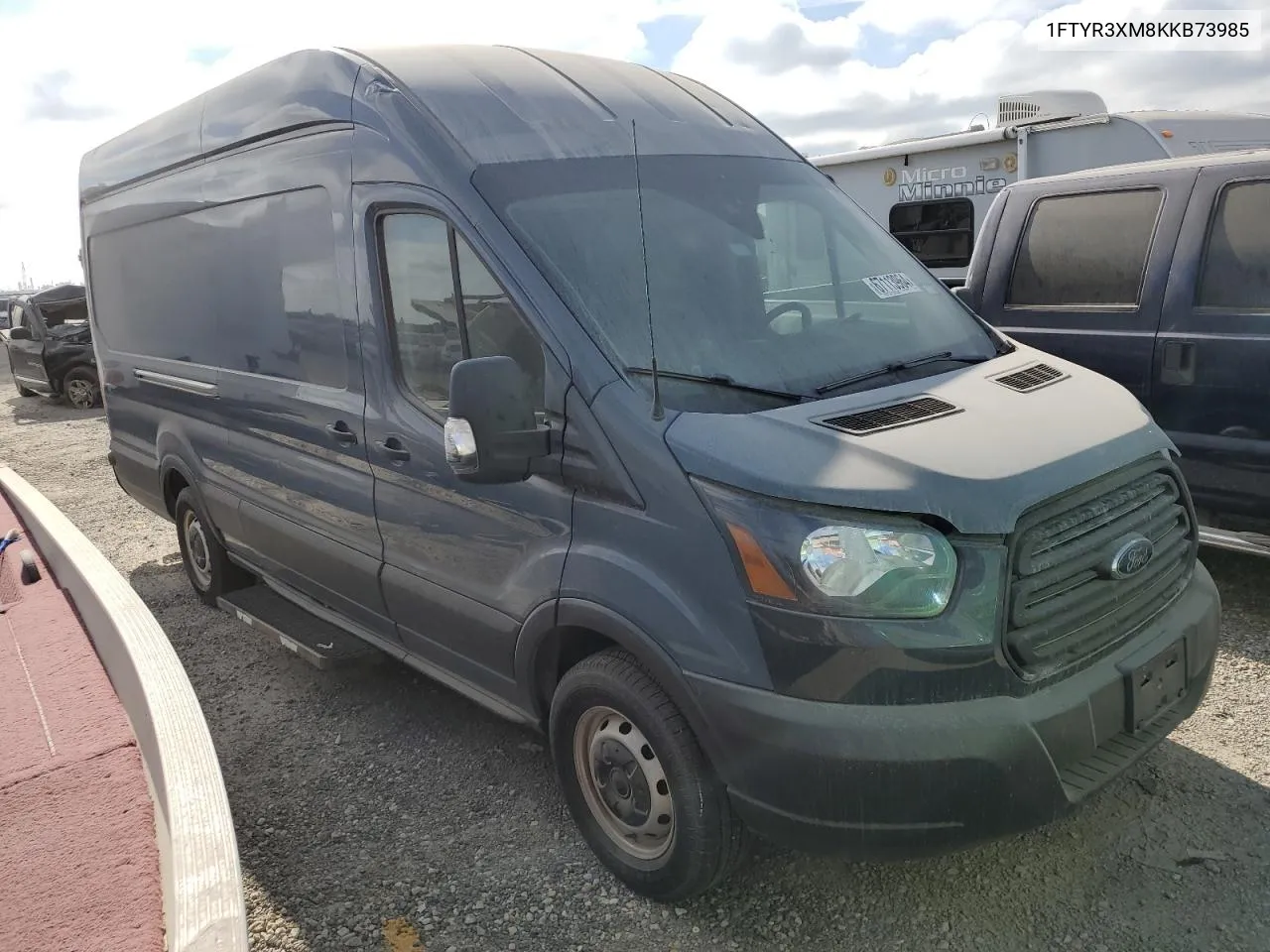 2019 Ford Transit T-250 VIN: 1FTYR3XM8KKB73985 Lot: 70254554