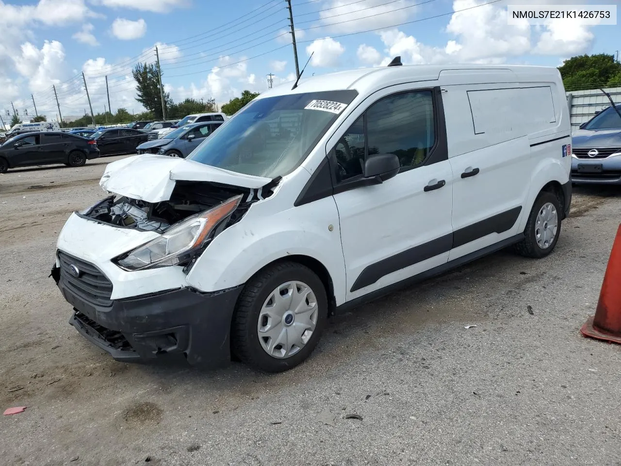 2019 Ford Transit Connect Xl VIN: NM0LS7E21K1426753 Lot: 70528224