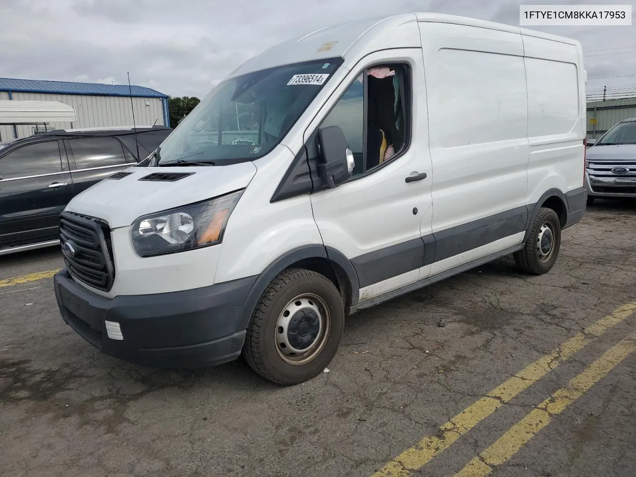 2019 Ford Transit T-150 VIN: 1FTYE1CM8KKA17953 Lot: 73396514