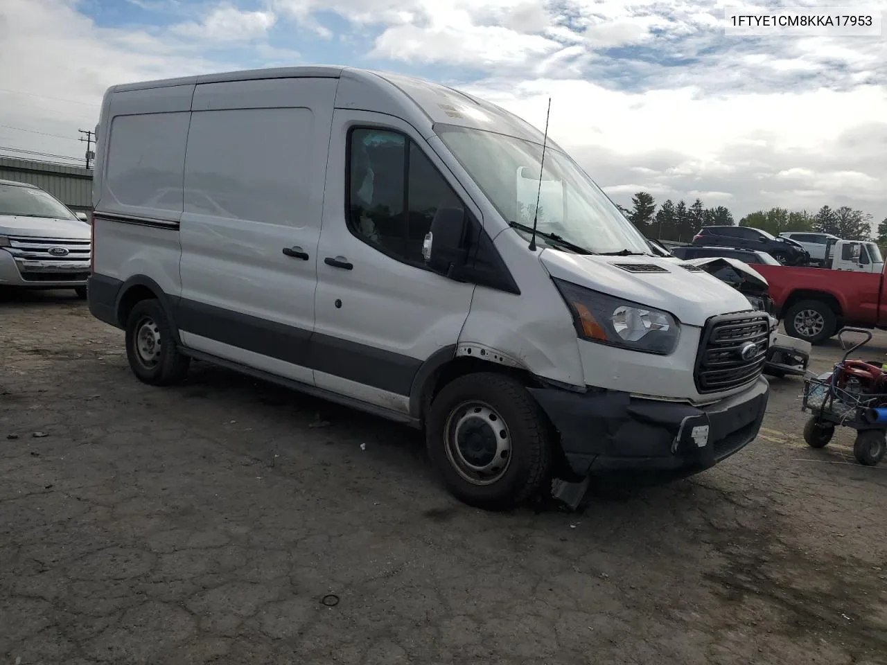 2019 Ford Transit T-150 VIN: 1FTYE1CM8KKA17953 Lot: 73396514