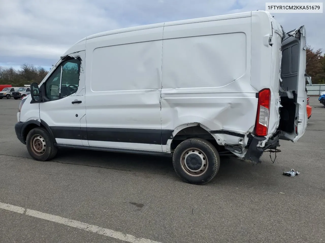 2019 Ford Transit T-250 VIN: 1FTYR1CM2KKA51679 Lot: 73653574