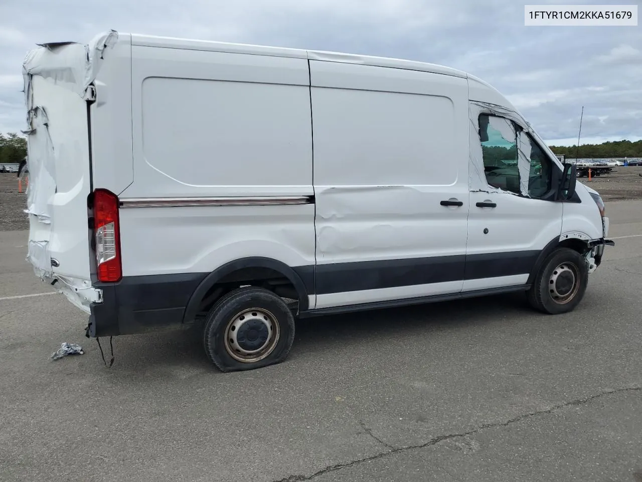 2019 Ford Transit T-250 VIN: 1FTYR1CM2KKA51679 Lot: 73653574