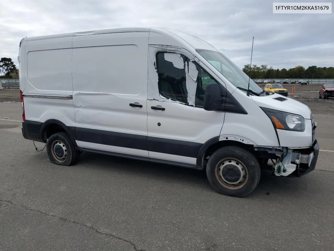 2019 Ford Transit T-250 VIN: 1FTYR1CM2KKA51679 Lot: 73653574