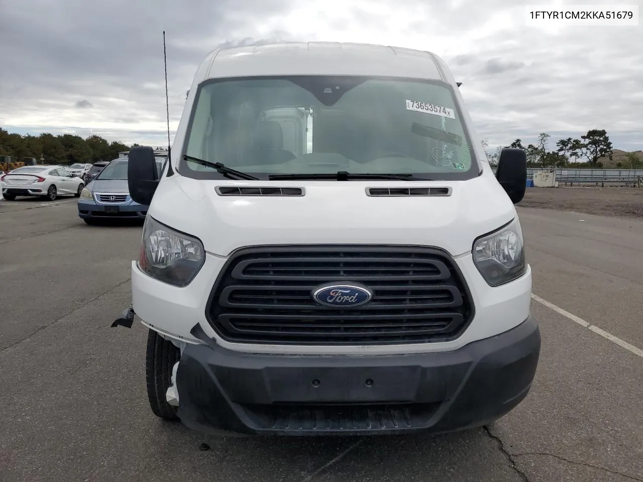 2019 Ford Transit T-250 VIN: 1FTYR1CM2KKA51679 Lot: 73653574