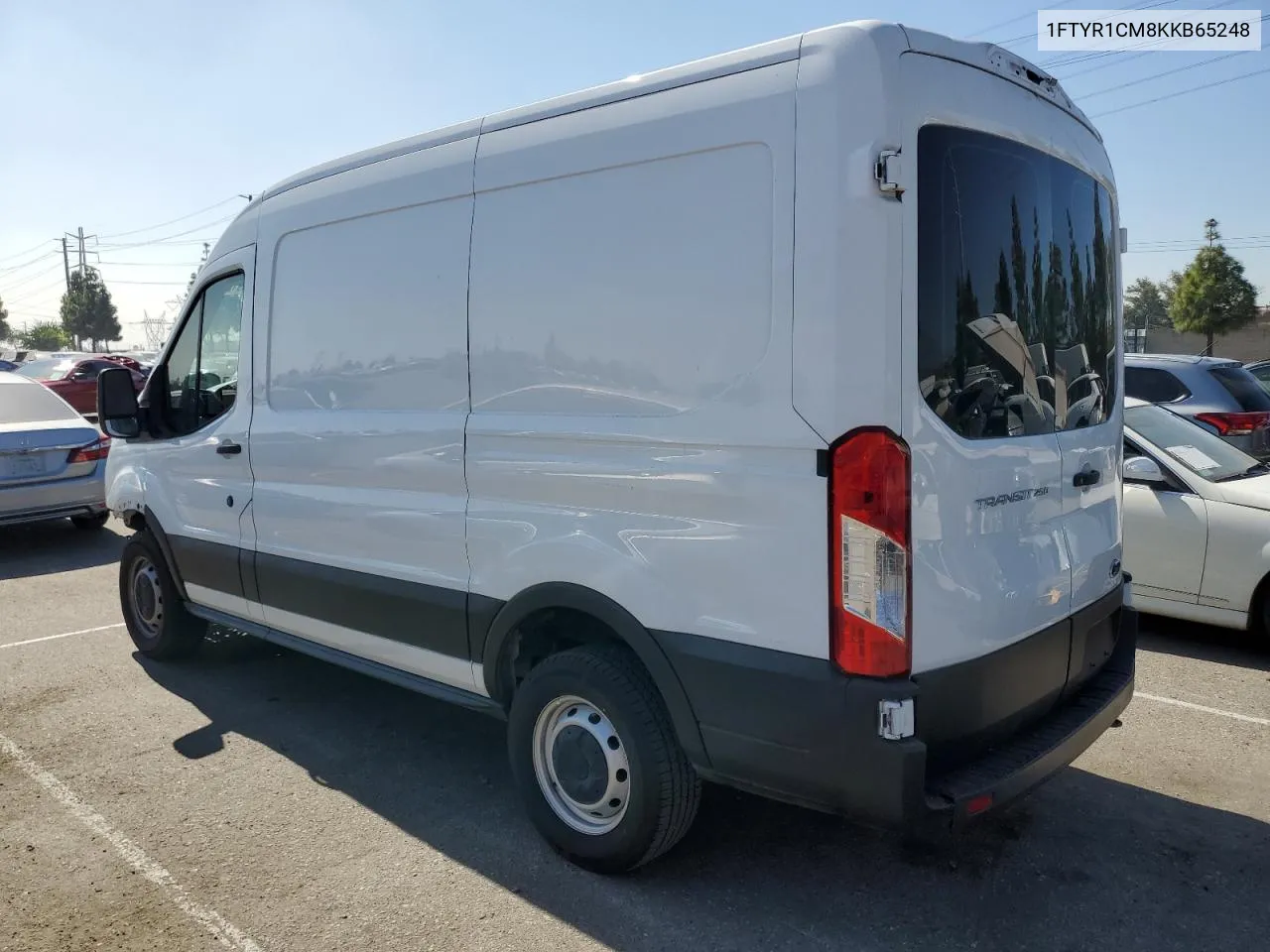 2019 Ford Transit T-250 VIN: 1FTYR1CM8KKB65248 Lot: 73912444