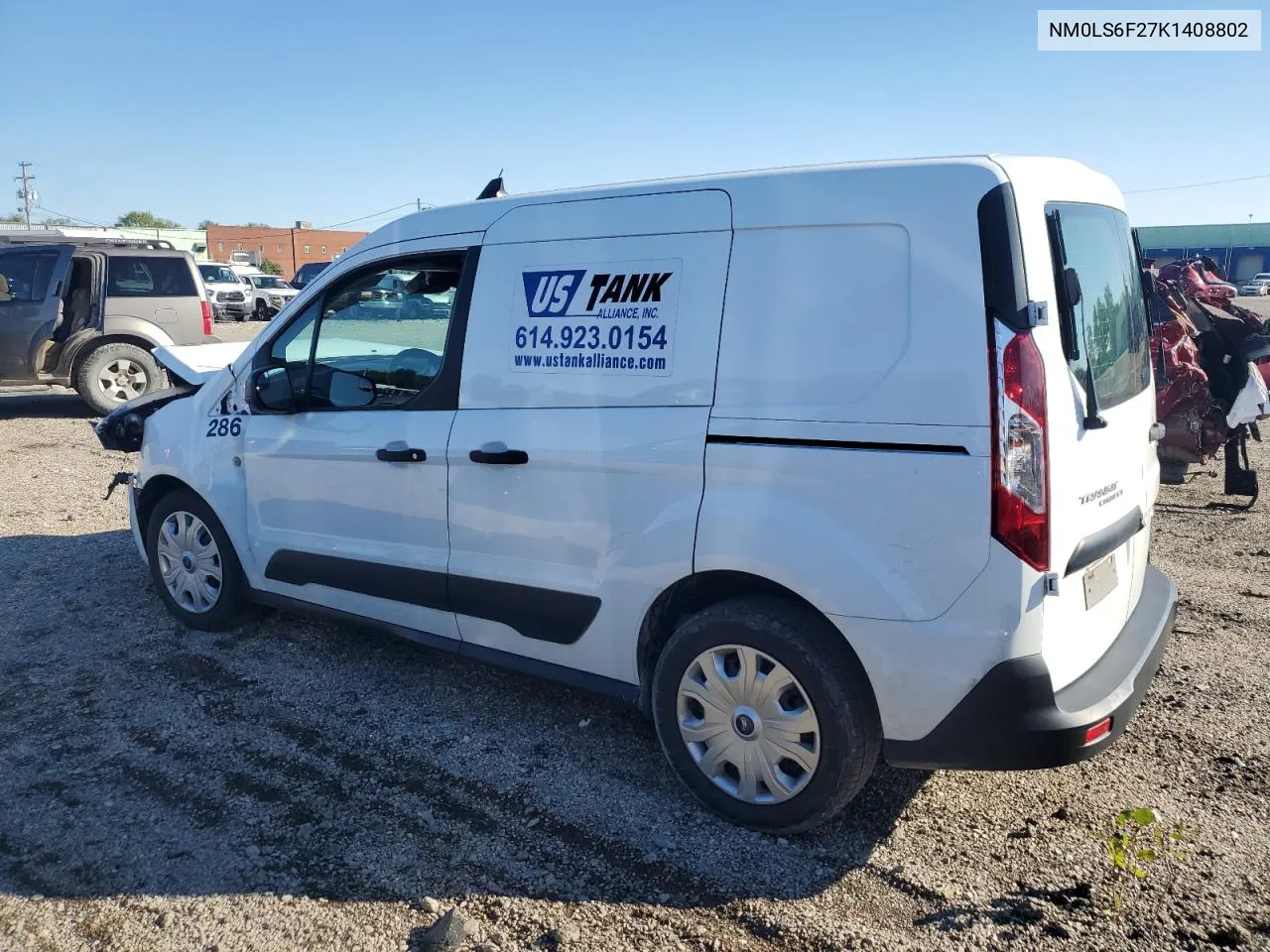 2019 Ford Transit Connect Xlt VIN: NM0LS6F27K1408802 Lot: 74045824