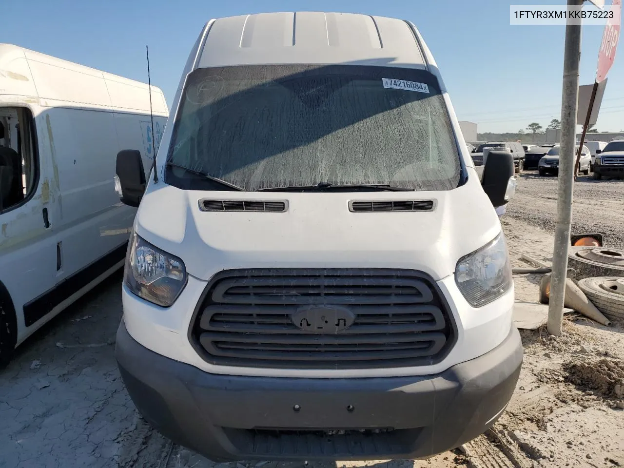 2019 Ford Transit T-250 VIN: 1FTYR3XM1KKB75223 Lot: 74216084