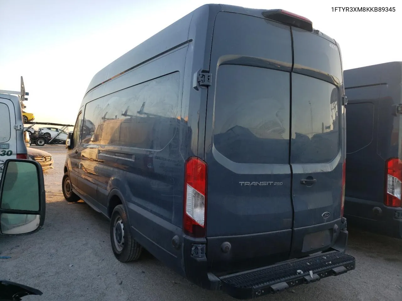 2019 Ford Transit T-250 VIN: 1FTYR3XM8KKB89345 Lot: 74352364