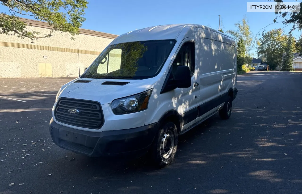 2019 Ford Transit T-250 VIN: 1FTYR2CM1KKB64481 Lot: 74393694