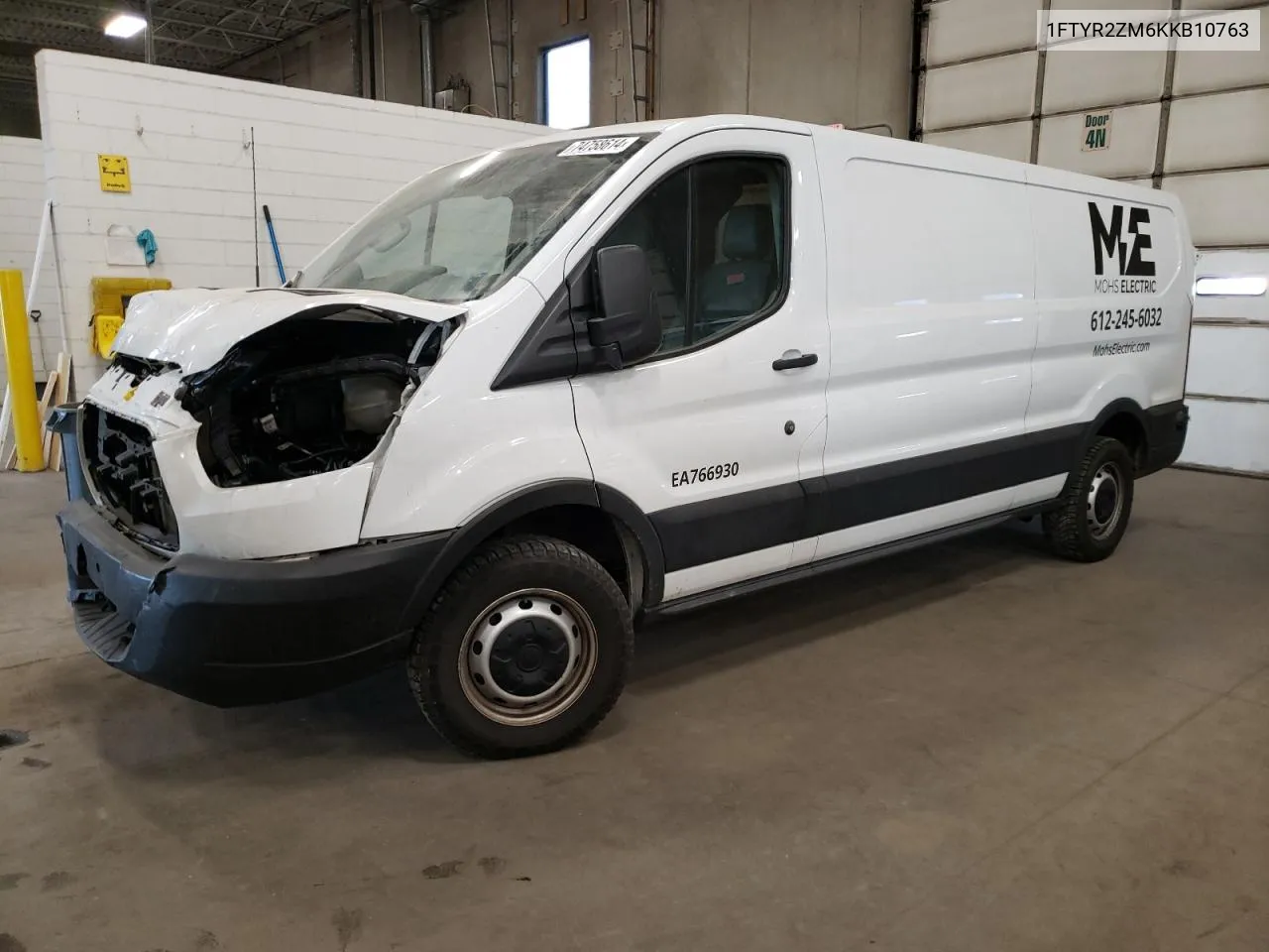 1FTYR2ZM6KKB10763 2019 Ford Transit T-250