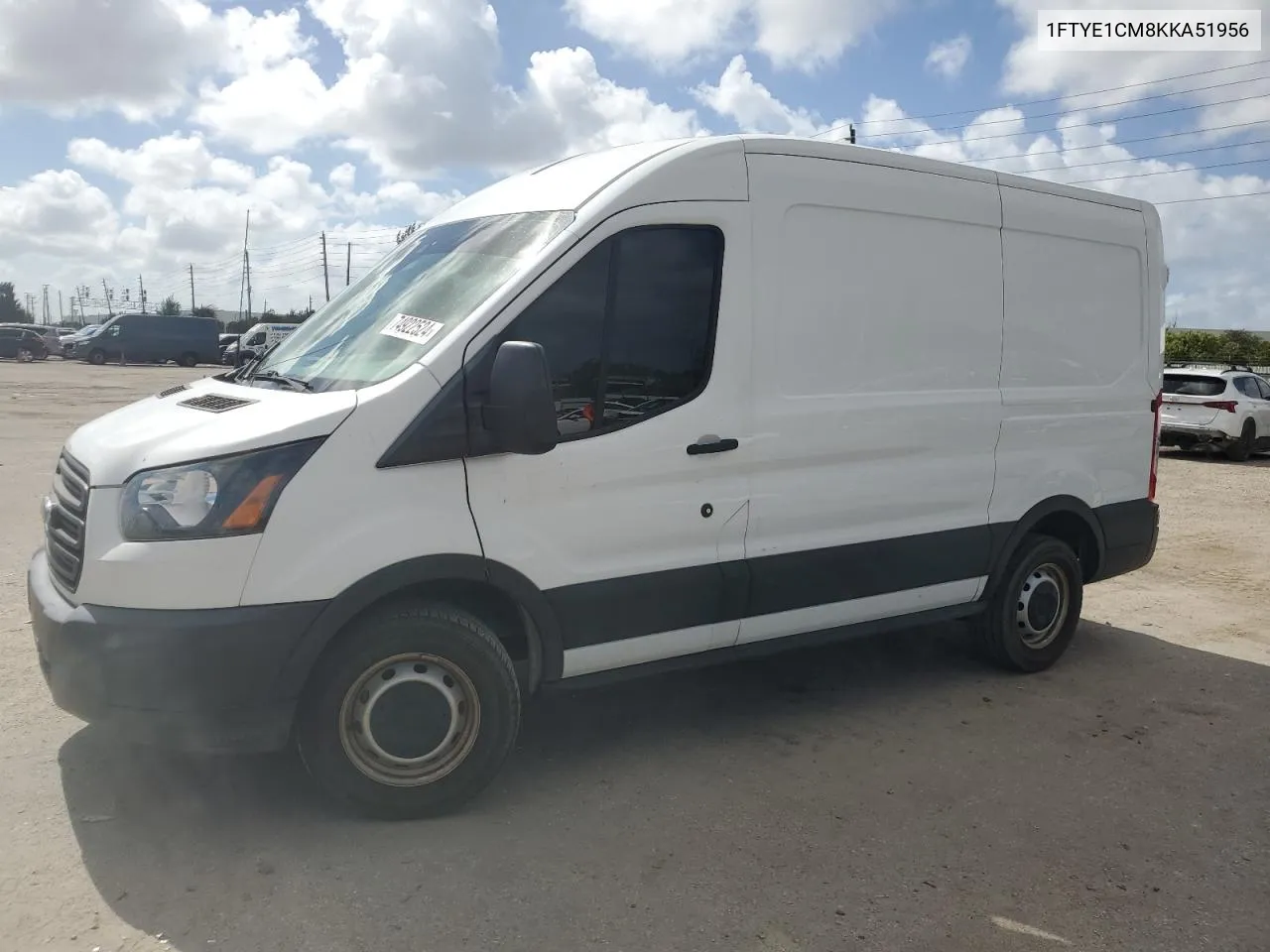 2019 Ford Transit T-150 VIN: 1FTYE1CM8KKA51956 Lot: 74922524