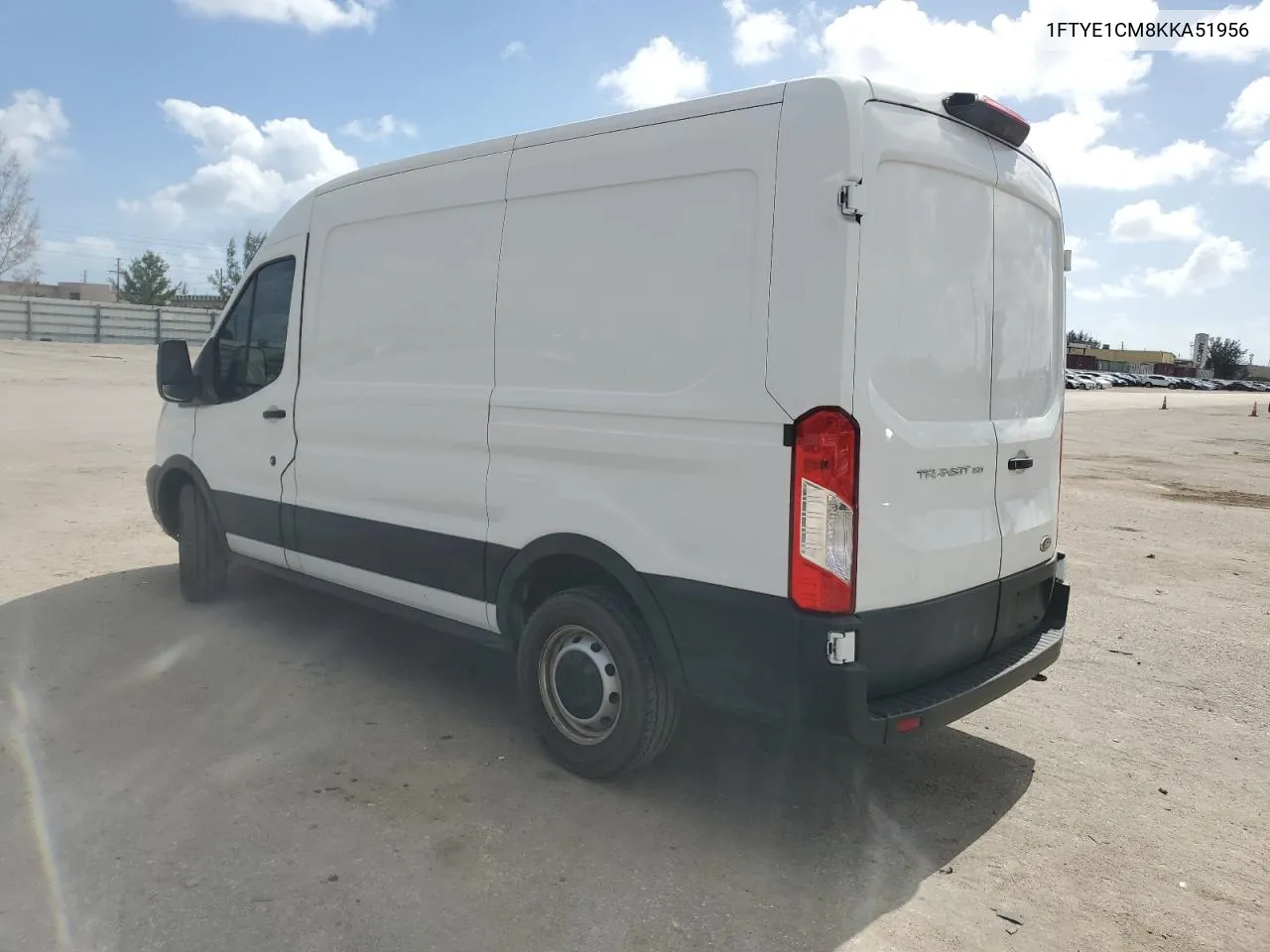 2019 Ford Transit T-150 VIN: 1FTYE1CM8KKA51956 Lot: 74922524