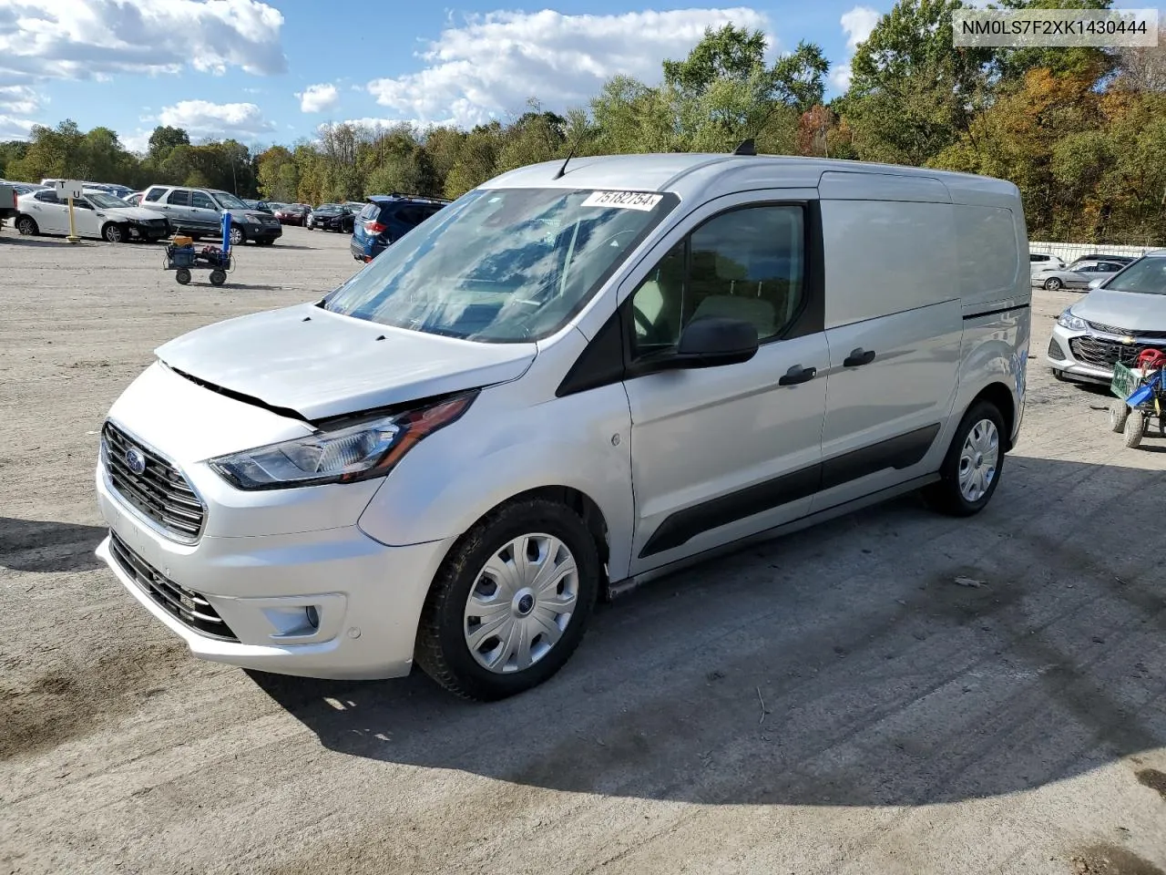 2019 Ford Transit Connect Xlt VIN: NM0LS7F2XK1430444 Lot: 75182754