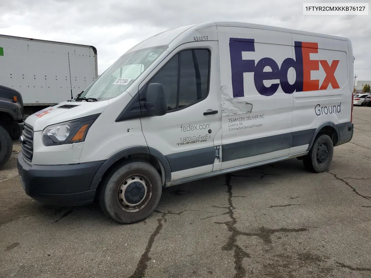 2019 Ford Transit T-250 VIN: 1FTYR2CMXKKB76127 Lot: 78212104