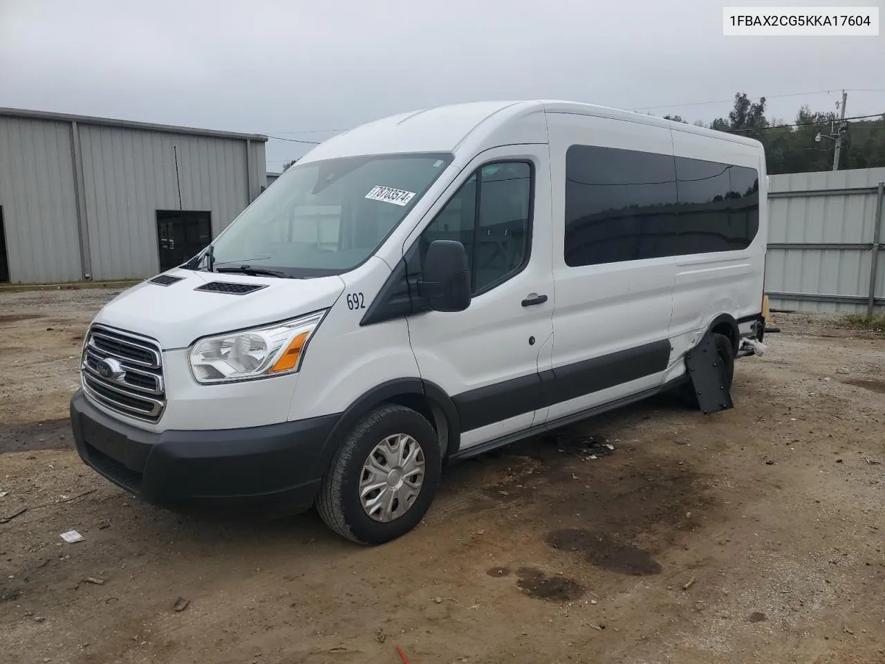 2019 Ford Transit T-350 VIN: 1FBAX2CG5KKA17604 Lot: 78703574