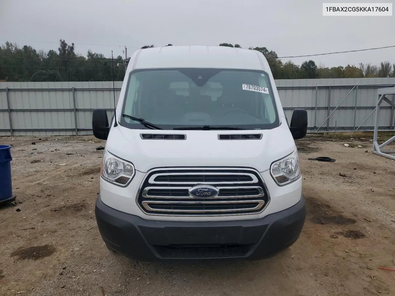 2019 Ford Transit T-350 VIN: 1FBAX2CG5KKA17604 Lot: 78703574