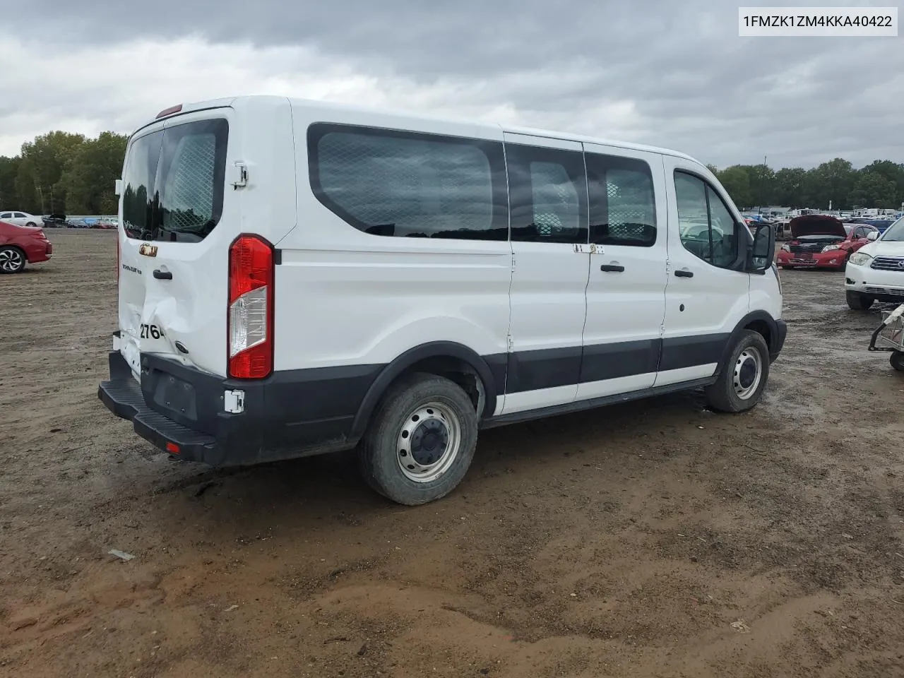 1FMZK1ZM4KKA40422 2019 Ford Transit T-150