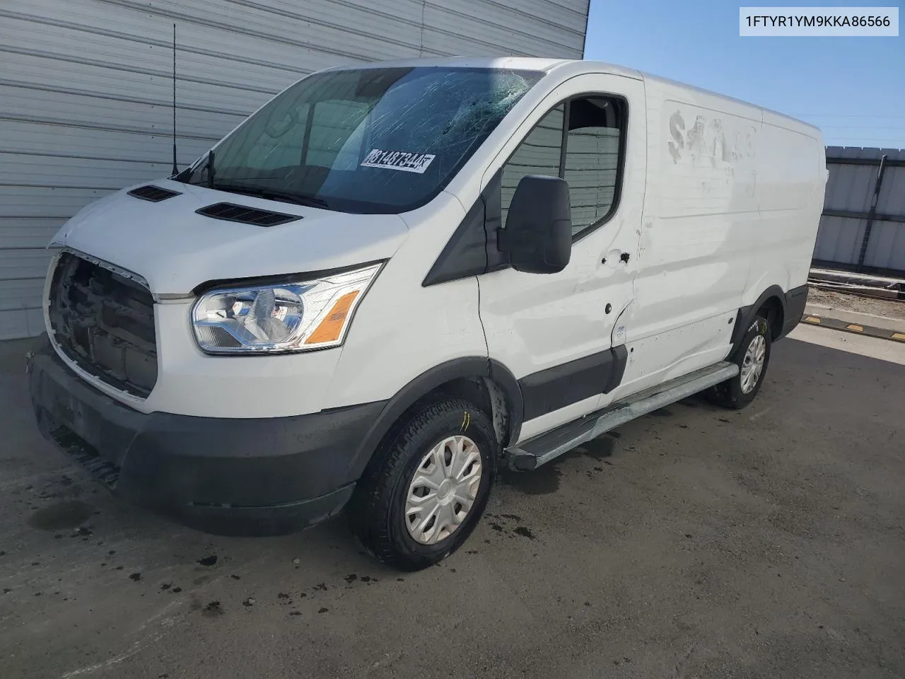 2019 Ford Transit T-250 VIN: 1FTYR1YM9KKA86566 Lot: 81487344