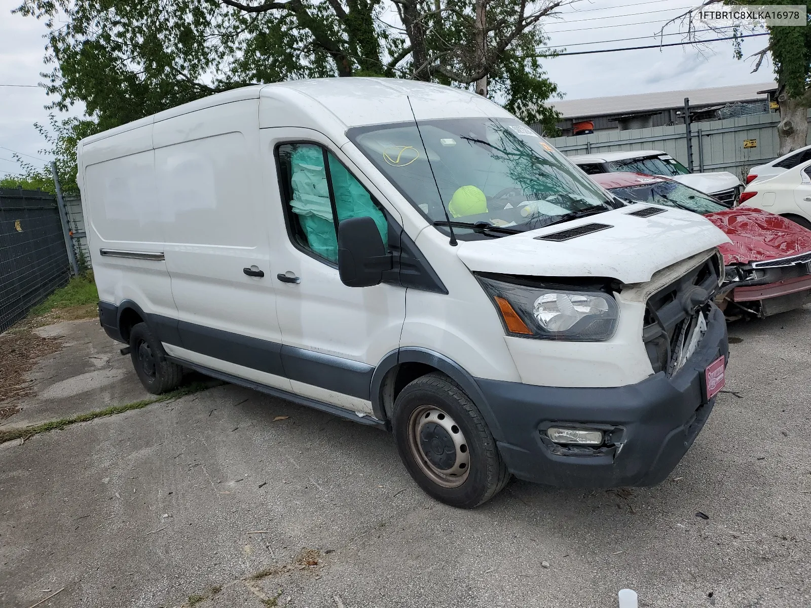 2020 Ford Transit T-250 VIN: 1FTBR1C8XLKA16978 Lot: 59273894