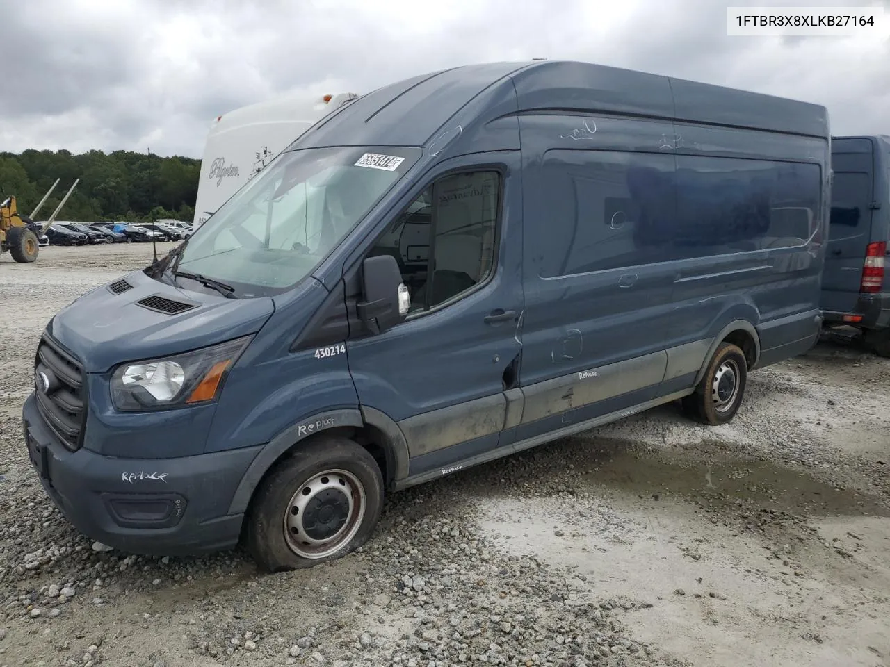 2020 Ford Transit T-250 VIN: 1FTBR3X8XLKB27164 Lot: 65851474