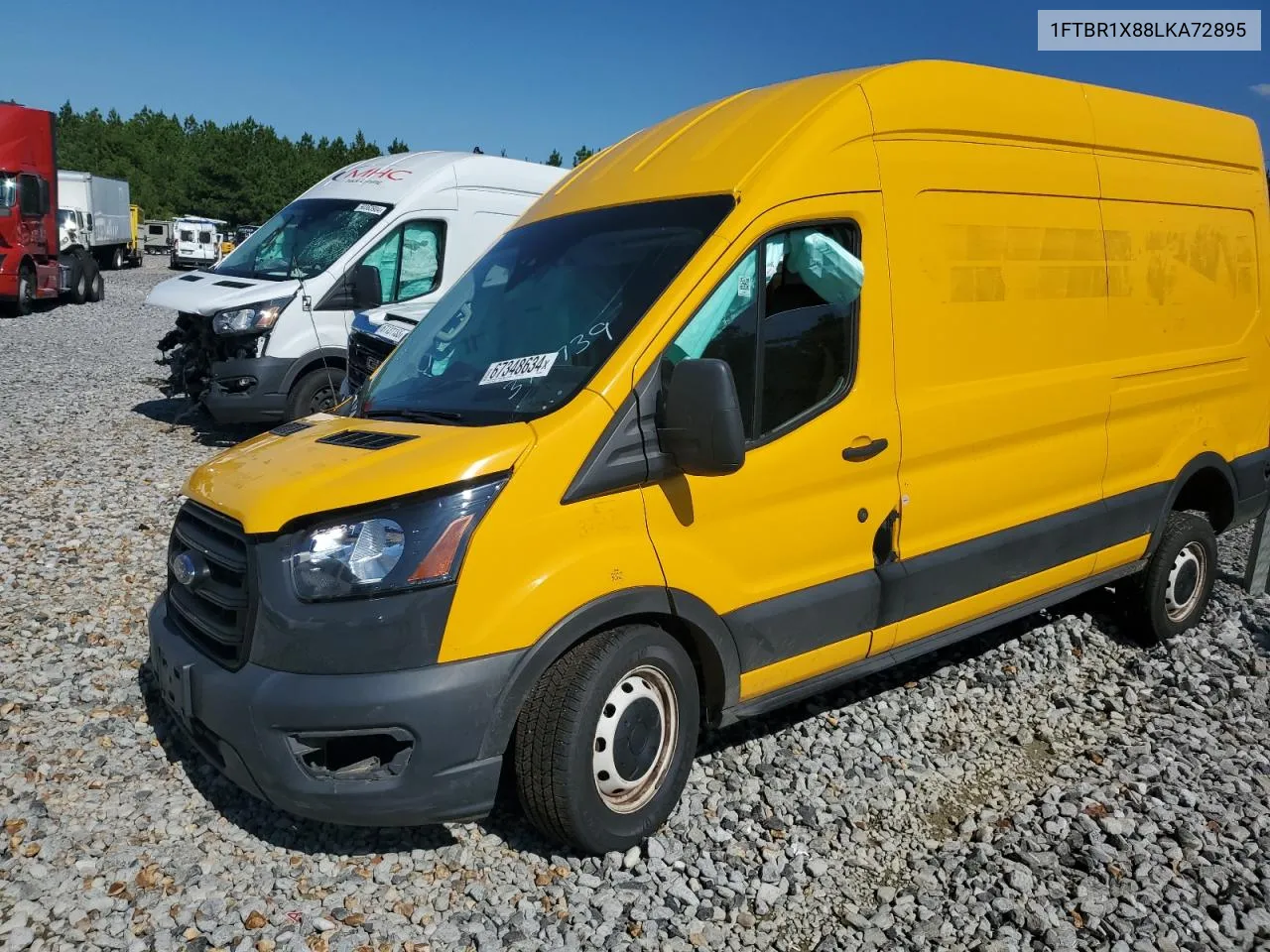 2020 Ford Transit T-250 VIN: 1FTBR1X88LKA72895 Lot: 67348634