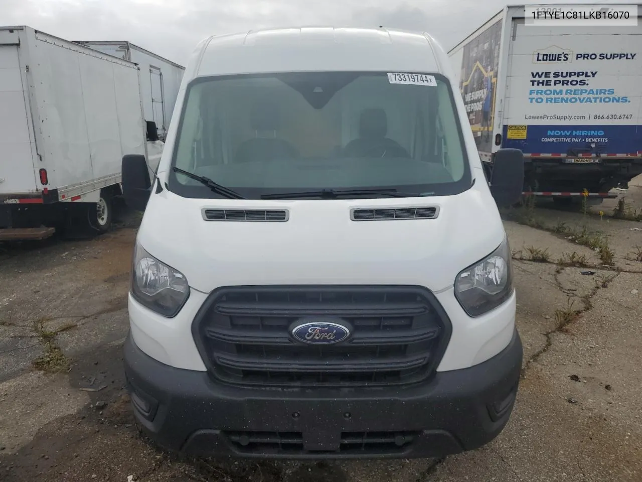 2020 Ford Transit T-150 VIN: 1FTYE1C81LKB16070 Lot: 73319744