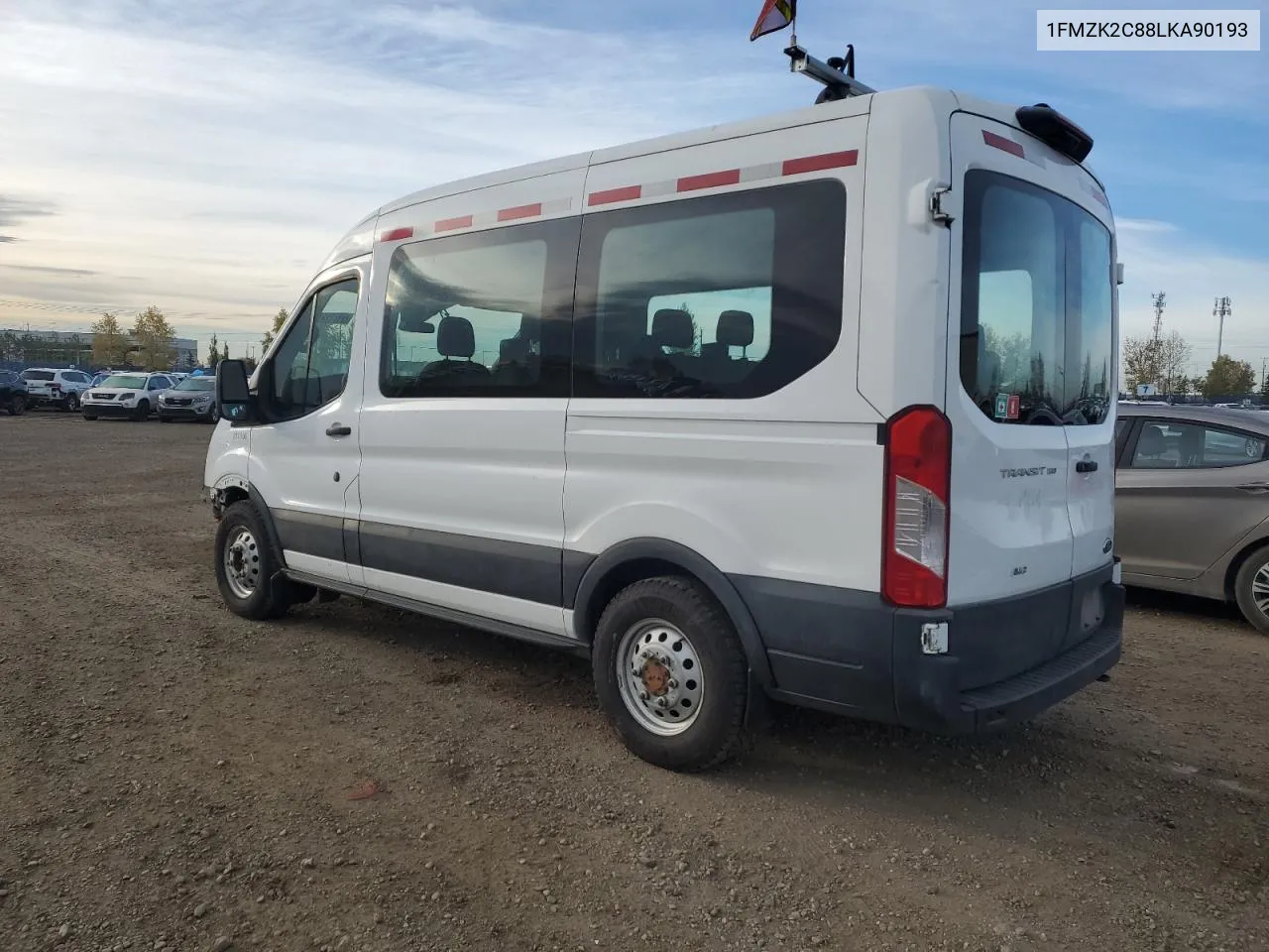 2020 Ford Transit T-150 VIN: 1FMZK2C88LKA90193 Lot: 73789234