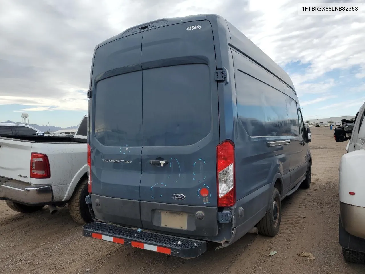 2020 Ford Transit T-250 VIN: 1FTBR3X88LKB32363 Lot: 74598344