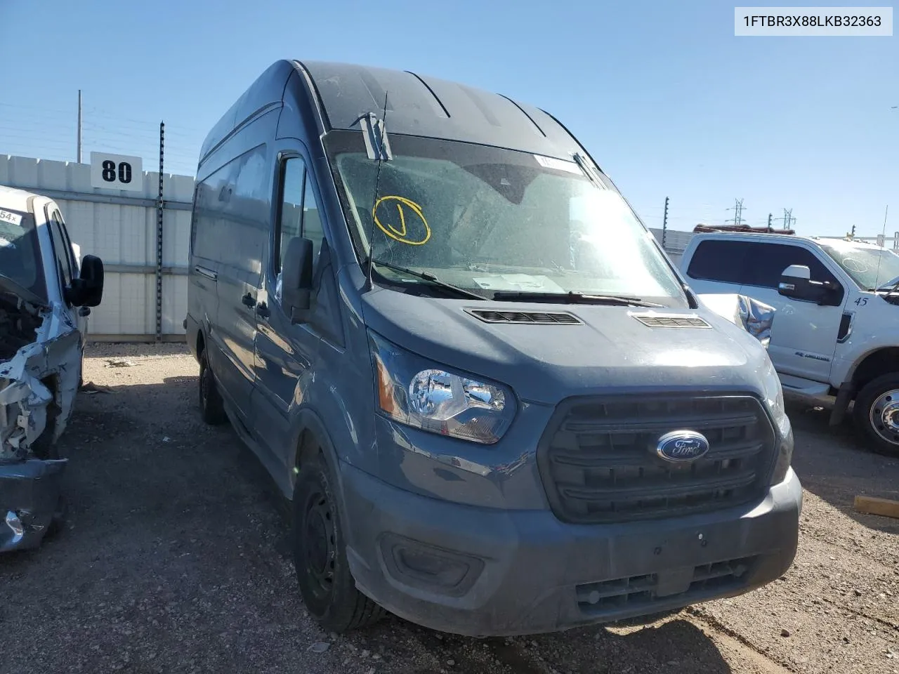 2020 Ford Transit T-250 VIN: 1FTBR3X88LKB32363 Lot: 74598344