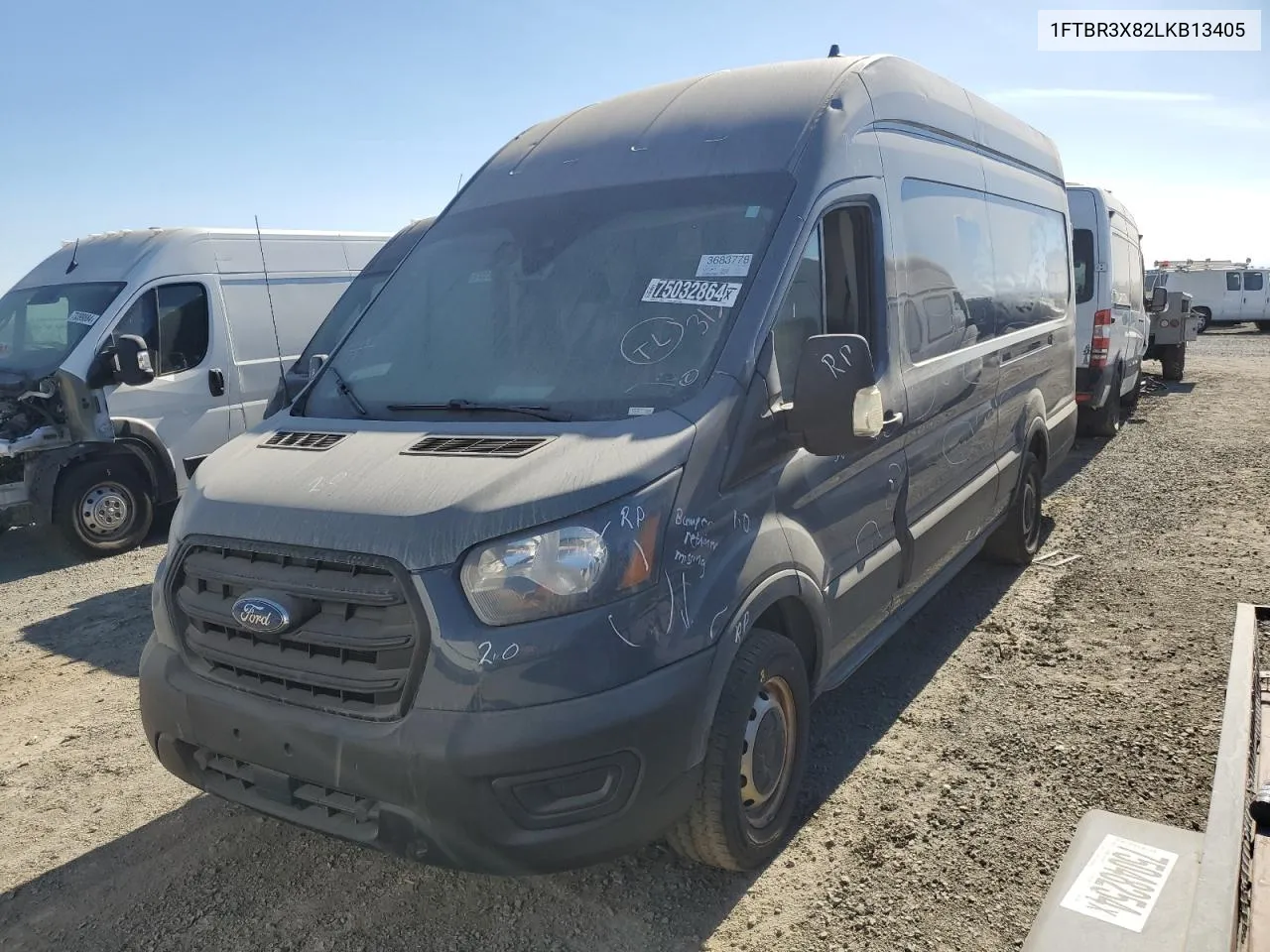 2020 Ford Transit T-250 VIN: 1FTBR3X82LKB13405 Lot: 75032864