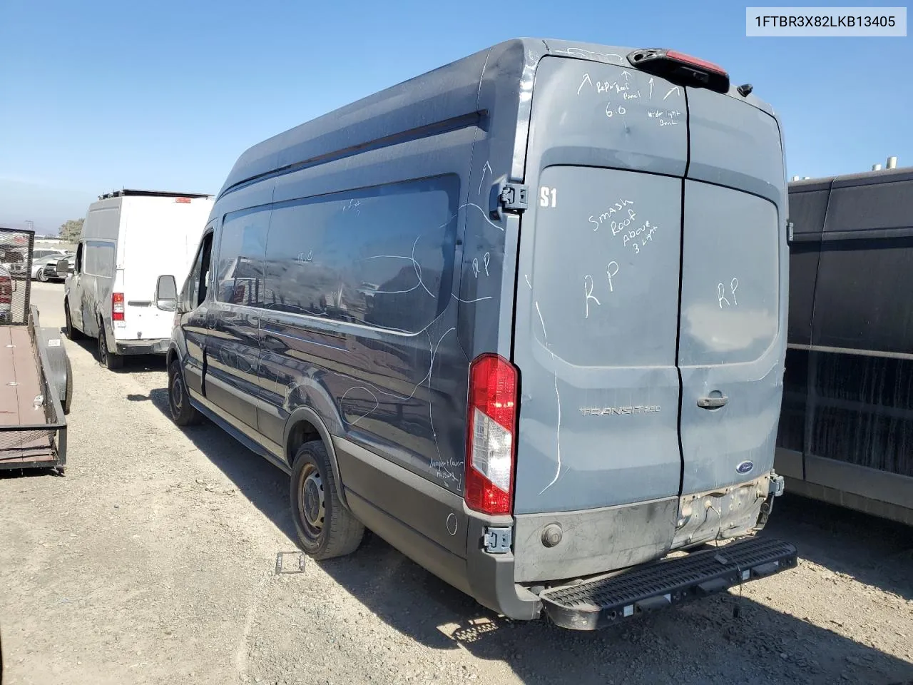 2020 Ford Transit T-250 VIN: 1FTBR3X82LKB13405 Lot: 75032864