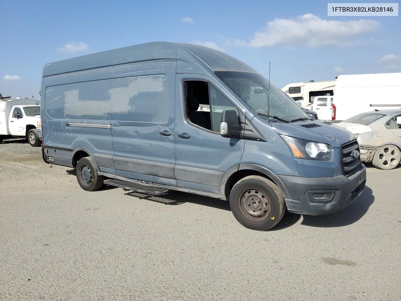 2020 Ford Transit T-250 VIN: 1FTBR3X82LKB28146 Lot: 75032874