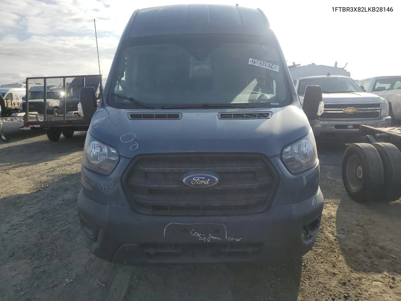 2020 Ford Transit T-250 VIN: 1FTBR3X82LKB28146 Lot: 75032874