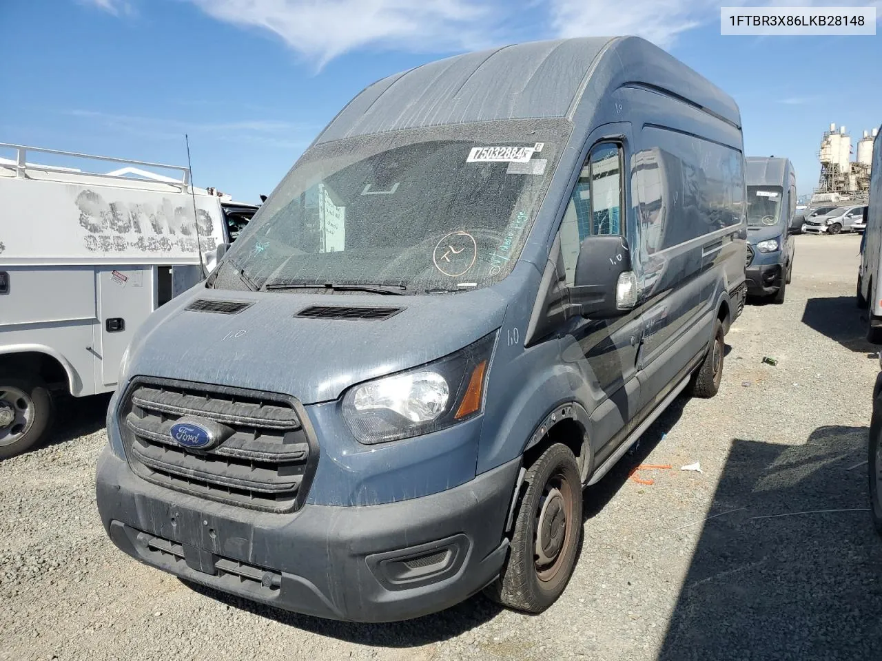 2020 Ford Transit T-250 VIN: 1FTBR3X86LKB28148 Lot: 75032884