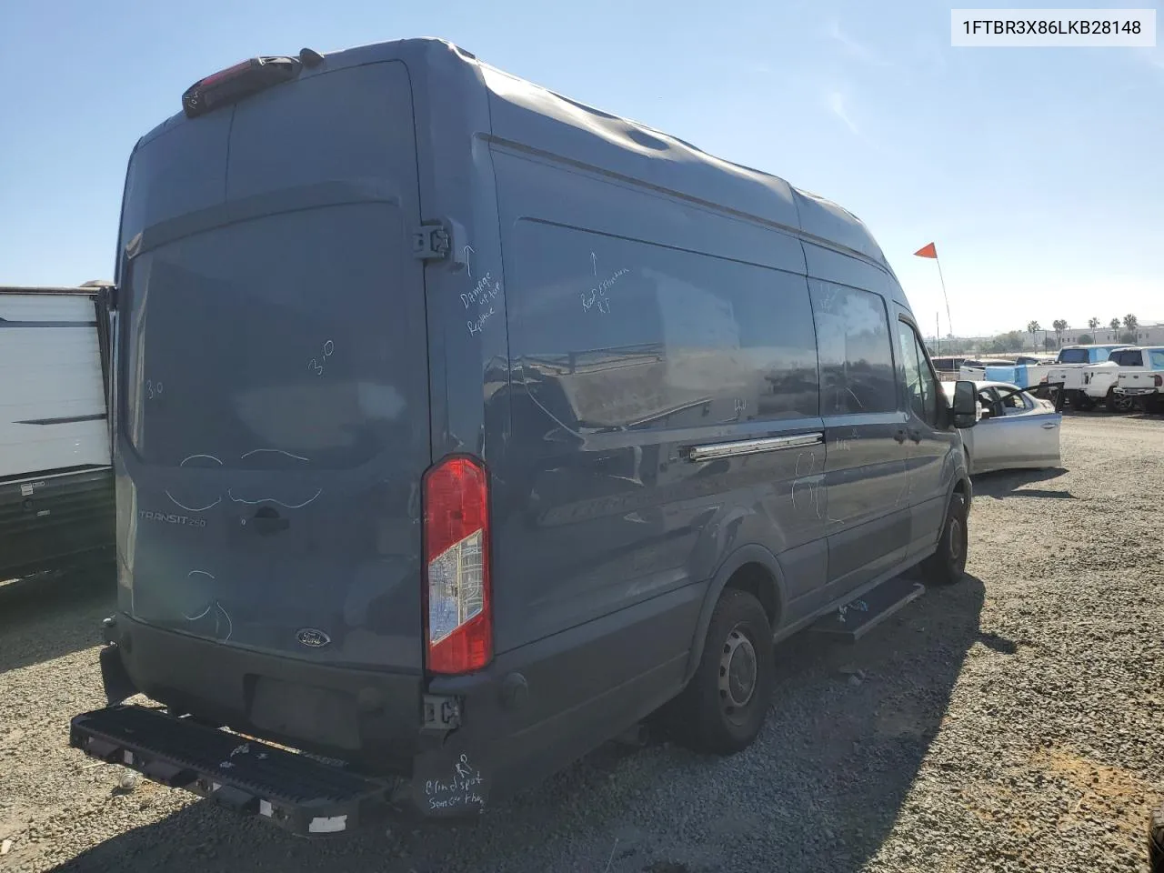 2020 Ford Transit T-250 VIN: 1FTBR3X86LKB28148 Lot: 75032884