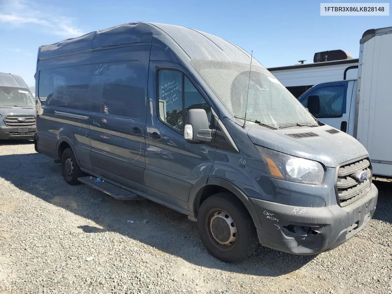 2020 Ford Transit T-250 VIN: 1FTBR3X86LKB28148 Lot: 75032884