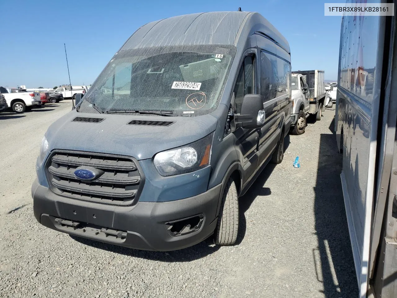 2020 Ford Transit T-250 VIN: 1FTBR3X89LKB28161 Lot: 75032904