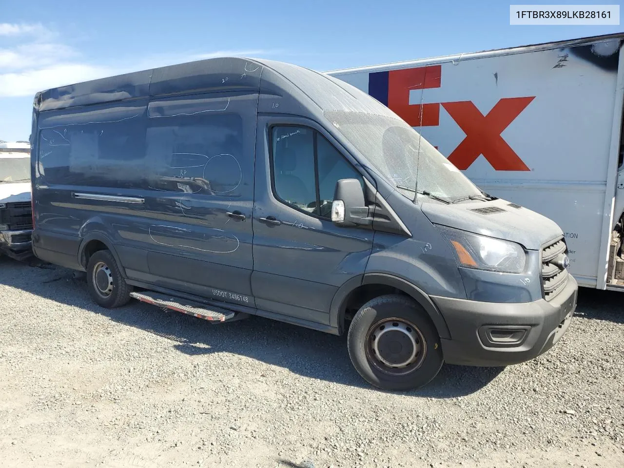 2020 Ford Transit T-250 VIN: 1FTBR3X89LKB28161 Lot: 75032904