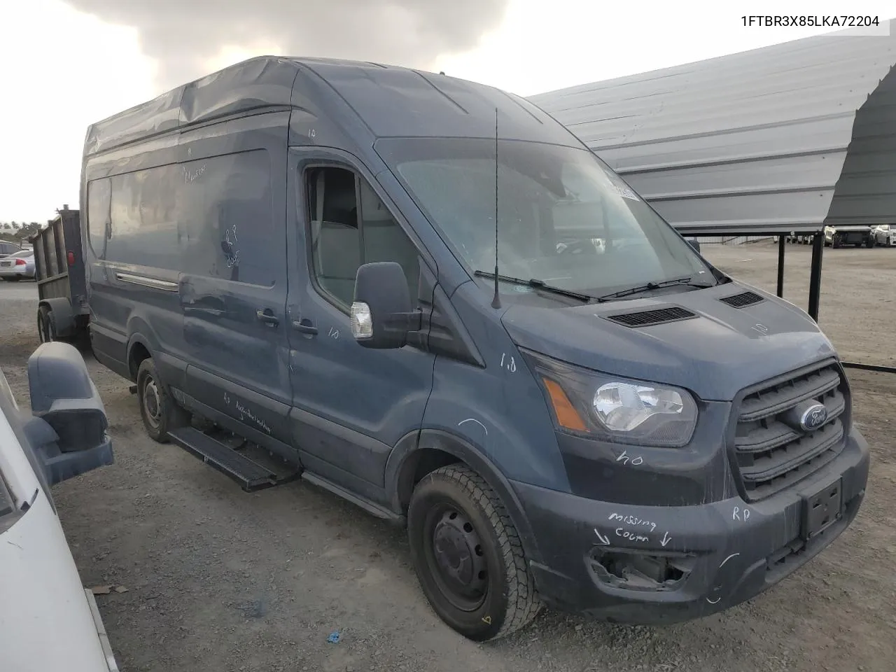 2020 Ford Transit T-250 VIN: 1FTBR3X85LKA72204 Lot: 75032934