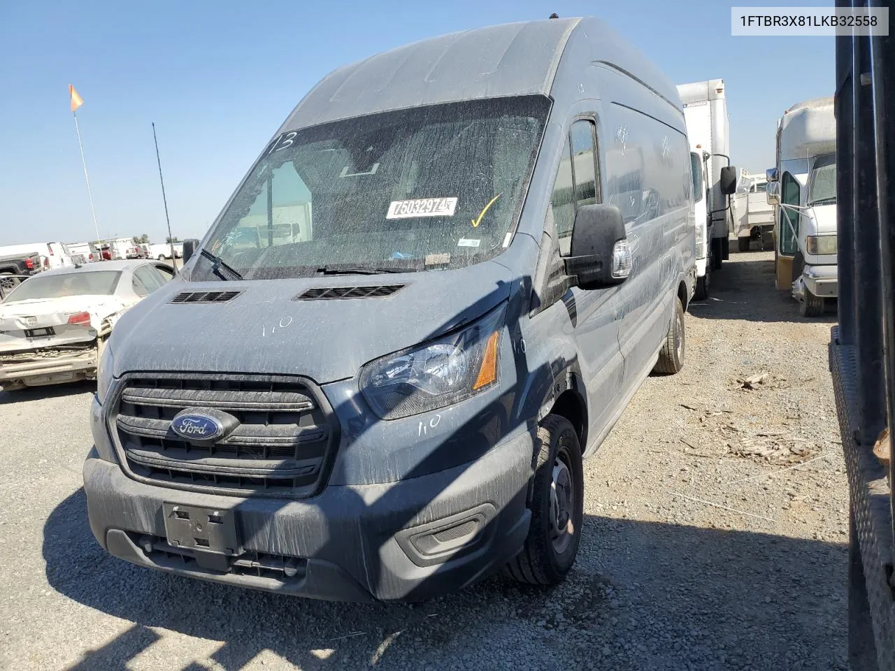 2020 Ford Transit T-250 VIN: 1FTBR3X81LKB32558 Lot: 75032974