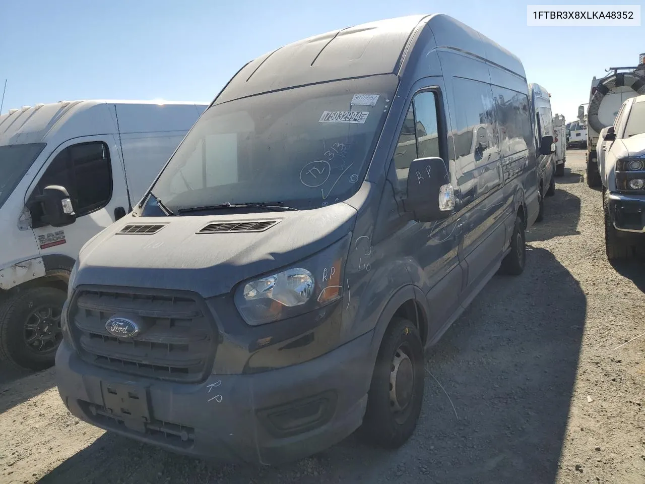 2020 Ford Transit T-250 VIN: 1FTBR3X8XLKA48352 Lot: 75032994