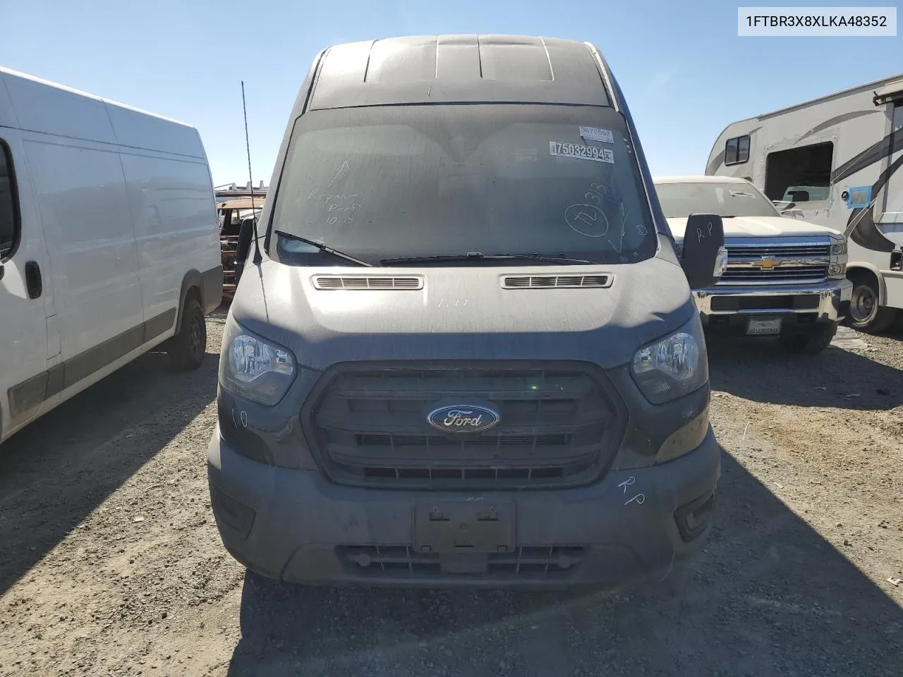 2020 Ford Transit T-250 VIN: 1FTBR3X8XLKA48352 Lot: 75032994