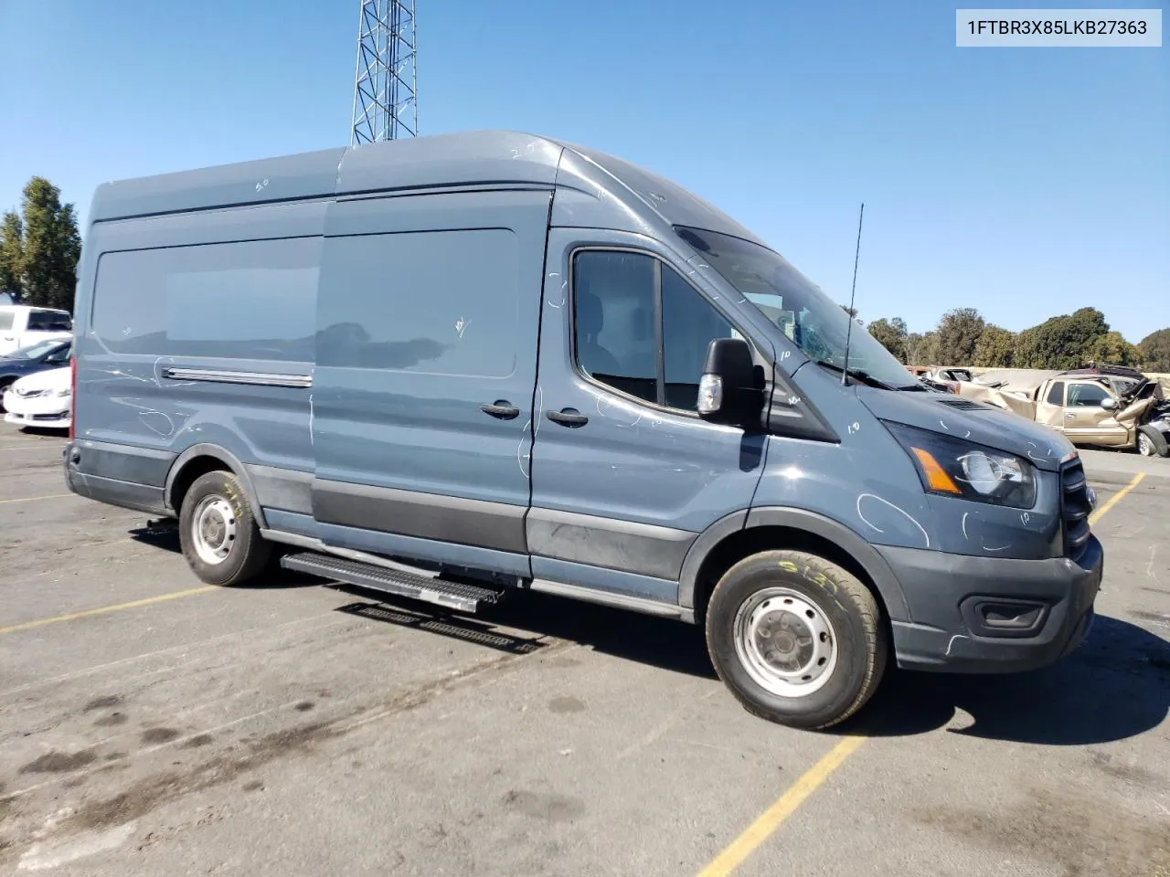 2020 Ford Transit T-250 VIN: 1FTBR3X85LKB27363 Lot: 75033554