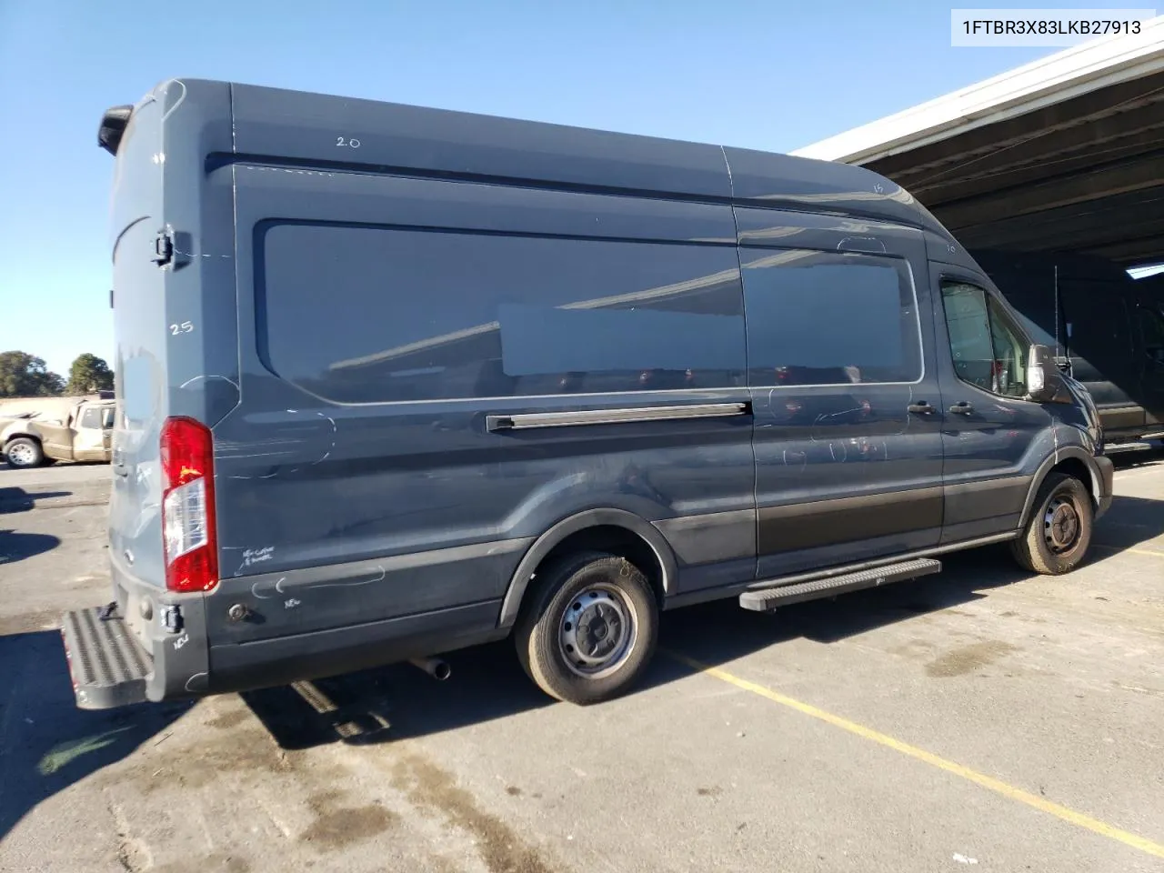 2020 Ford Transit T-250 VIN: 1FTBR3X83LKB27913 Lot: 75033564