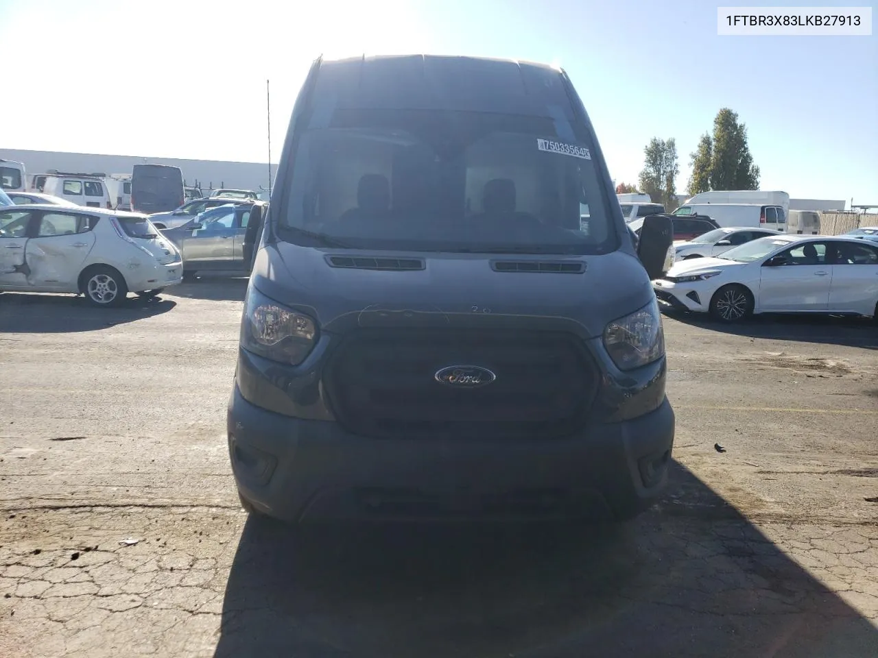 2020 Ford Transit T-250 VIN: 1FTBR3X83LKB27913 Lot: 75033564