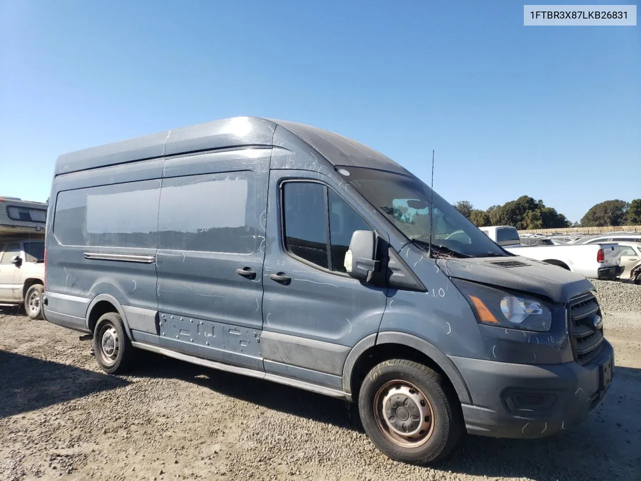 2020 Ford Transit T-250 VIN: 1FTBR3X87LKB26831 Lot: 75033594